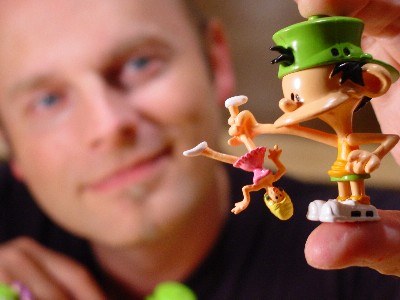 Midal et son personnage Kid Paddle (http://www.midam.be/)